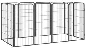 12panelová ohrádka pro psy černá 50 x 100 cm práškovaná ocel 3115959