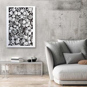 Obraz na plátně Skica květin na louce - Jan Perit Kablan Rozměry: 40 x 60 cm
