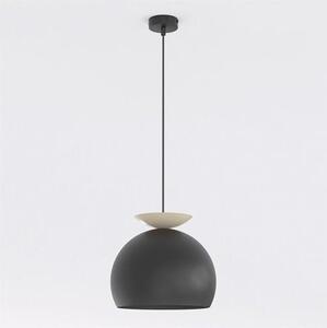 Závěsné svítidlo GEO 1 – černé / moka, 1× E27, šířka 27 cm