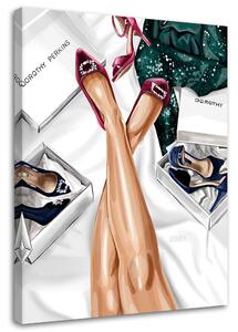 Obraz na plátně Kolekce obuvi Dorothy Perkins - Svetlana Gracheva Rozměry: 40 x 60 cm
