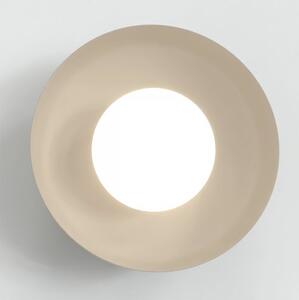 Nástěnné svítidlo OZZY K1 – černé / moka, bílé sklo, 1× G9, šířka 20 cm