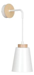 Nástěnné svítidlo BOLERO K1 – bílé, 1× E27, šířka 14 cm