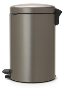 Šedý nášlapný ocelový odpadkový koš 30 l NewIcon – Brabantia