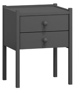 ČistéDřevo Noční stolek vysoký šedý