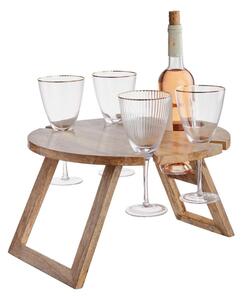 CHIN CHIN Piknikový stolek s držáky na sklenice 40 cm