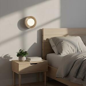 Nástěnné svítidlo LULU K1 – moka, bílé sklo, 1× G9, šířka 17 cm