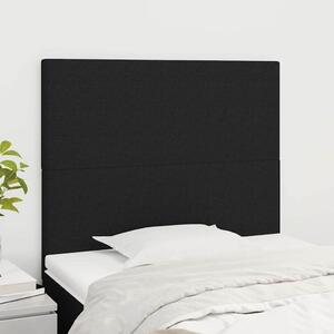 Čelo postele černé 80x5x118/128 cm látkové 3116028