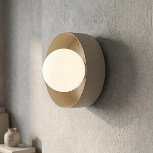 Nástěnné svítidlo LULU K1 – moka, bílé sklo, 1× G9, šířka 17 cm