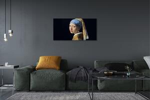 Obrazy na plátně Art Dívka s perlou 100x50 cm