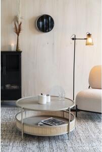 White Label Living Odkládací stolek MAKOTO WLL Ø80 cm, ratan pískový 2300310