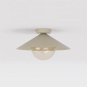 Stropní svítidlo MONO 1S – moka, jantarové sklo, 1× E14, šířka 30 cm