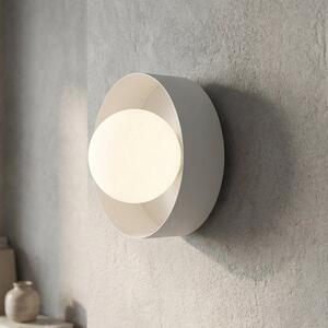 Nástěnné svítidlo LULU K1 – celobílé, sklo, 1× G9, šířka 17 cm