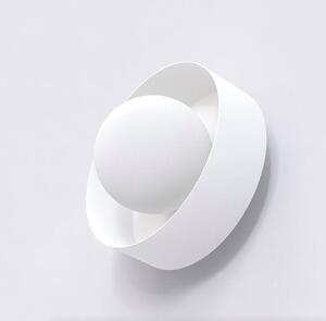Nástěnné svítidlo LULU K1 – celobílé, sklo, 1× G9, šířka 17 cm