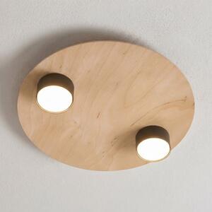 Stropní svítidlo PIXO 2 – černé, 2× GX53, šířka 40 cm