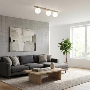 Stropní svítidlo FIT 3 – moka, opálové sklo, 3× E14, šířka 70 cm