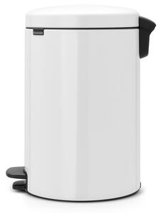 Bílý nášlapný ocelový odpadkový koš 20 l NewIcon – Brabantia