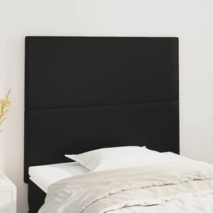 Čelo postele černé 90x5x118/128 cm umělá kůže 3116130