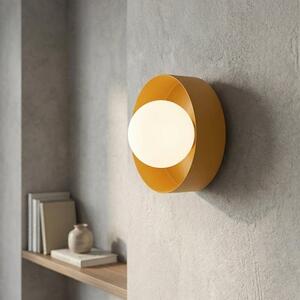 Nástěnné svítidlo LULU K1 – oranžové, bílé sklo, 1× G9, šířka 17 cm