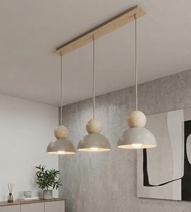 Závěsné svítidlo KAKI 3 – moka, 3× E27, šířka 73 cm