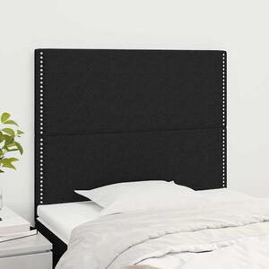 Čelo postele černé 90x5x118/128 cm látkové 3116176
