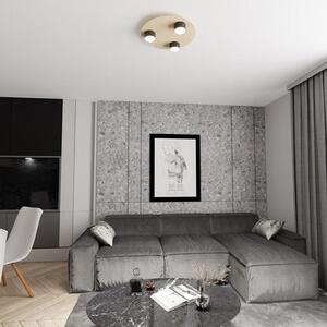 Stropní svítidlo PIXO 3 – černé, 3× GX53, šířka 40 cm