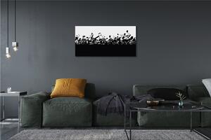 Obrazy na plátně Černá a bílá poznámky 100x50 cm