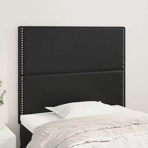 Čelo postele černé 90x5x118/128 cm umělá kůže 3116270