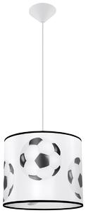 Dětské závěsné svítidlo Ball A, 1x plastové stínítko se vzorem, (fi 30cm)