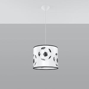 Dětské závěsné svítidlo Ball A, 1x plastové stínítko se vzorem, (fi 30cm)