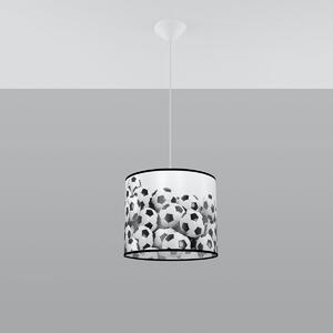 Dětské závěsné svítidlo Ball B, 1x plastové stínítko se vzorem, (fi 30cm)