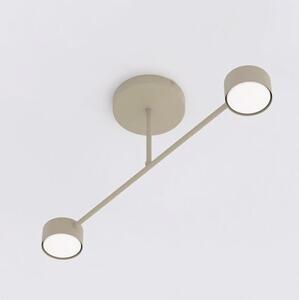 Stropní svítidlo HALO 2 – moka, 2× GX53, šířka 60 cm