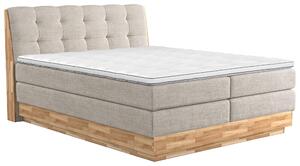 POSTEL BOXSPRING, 160/200 cm, béžová - Postele s úložným prostorem, Online Only