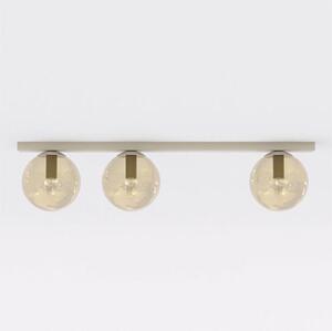 Stropní svítidlo FIT 3 – moka, jantarové sklo, 3× E14, šířka 70 cm