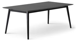 Černý rozkládací jídelní stůl s černou deskou 100x210 cm Meza – Hammel Furniture