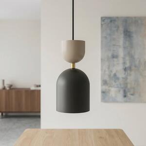 Závěsné svítidlo GAUDI 1 – černé / moka, 1× E14, šířka 11 cm