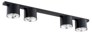 Stropní svítidlo NANO 4 – černé, 4× GU10 AR111, šířka 90 cm