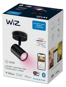 WiZ Colors 8719514551930 LED stropní bodové svítidlo Imageo 1x5W | GU10 | 350lm | 2200-6500K | RGB - stmívatelné, černá