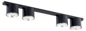Stropní svítidlo NANO 4 – černé, 4× GU10 AR111, šířka 90 cm