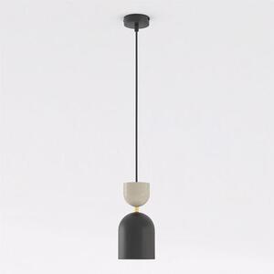 Závěsné svítidlo GAUDI 1 – černé / moka, 1× E14, šířka 11 cm