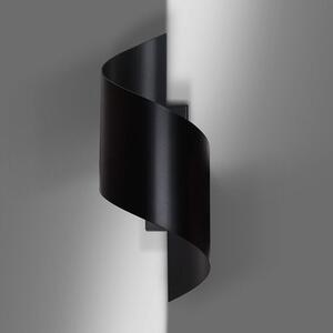 Nástěnné svítidlo SPINER – černé, 1× G9, šířka 14 cm
