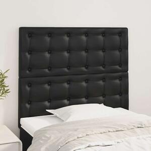 Čelo postele černé 90x5x118/128 cm umělá kůže 3116410