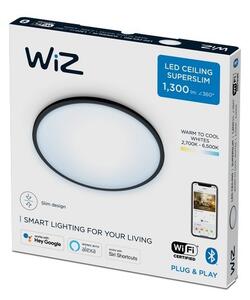 WiZ Tunable white 8719514337992 LED stropní svítidlo SuperSlim 1x14W | 1400lm | 2700-6500K - stmívatelné, černá