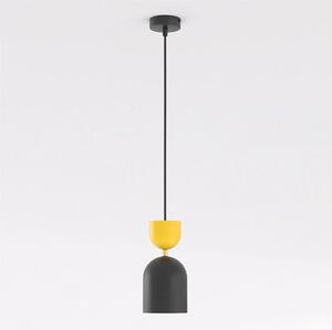 Závěsné svítidlo GAUDI 1 – černé / oranžové, 1× E14, šířka 11 cm