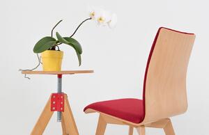 Nordic Design Červená sametová jídelní židle Runny