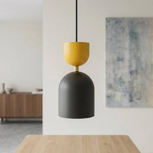Závěsné svítidlo GAUDI 1 – černé / oranžové, 1× E14, šířka 11 cm