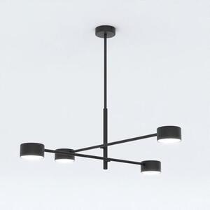 Stropní svítidlo NATSU 4 – černé, 4× GX53, šířka 64 cm