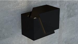 Nástěnné svítidlo FROST – černé, 1× G9, šířka 18 cm