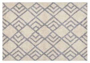 Bavlněný koberec 140 x 200 cm béžový/ šedý NEVSEHIR