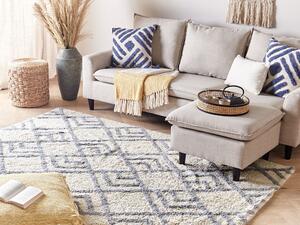 Bavlněný koberec 160 x 230 cm béžový/ šedý NEVSEHIR