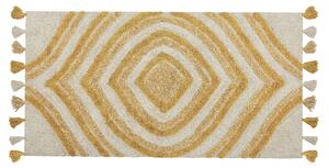 Bavlněný koberec 80 x 150 cm béžový/ žlutý BINGOL